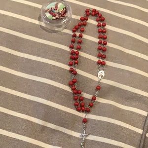 Rosary beads in case